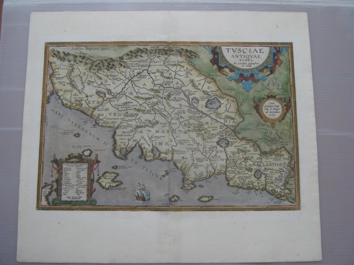 Italien - Italien; Abramo Ortelio - Tusciae Antiquae Typus - 1581-1600