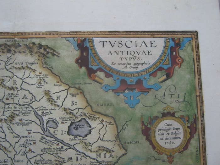 Italien - Italien; Abramo Ortelio - Tusciae Antiquae Typus - 1581-1600