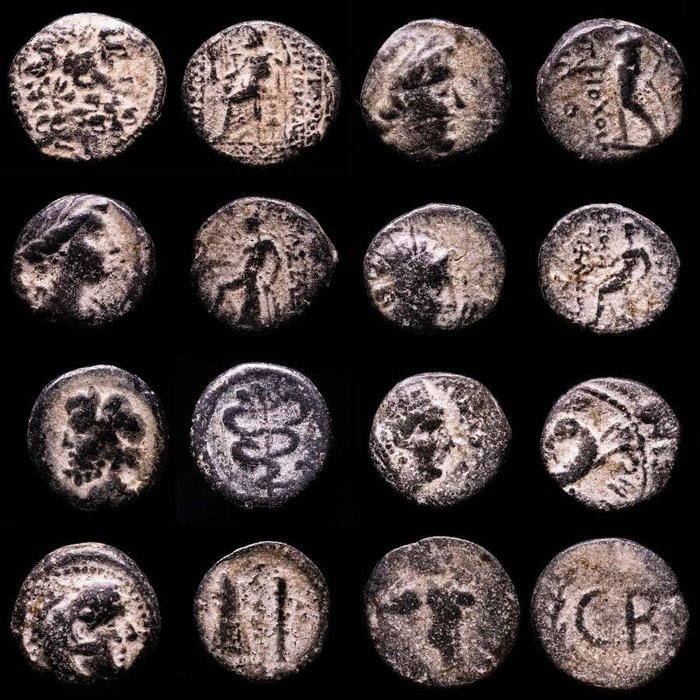 Seleucidriget 312-63 fKr Lot comprising eight (8) bronze coins Middle East and at the height of its power included central Anatolia the Levant Mesopotamia  (Ingen mindstepris)