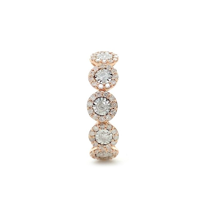 Ring Pink guld -  0.57ct. tw. Diamant (Natur)