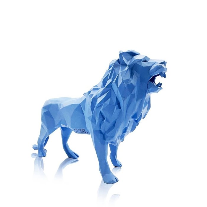 Richard Orlinski (1966) - Lion Spirit (Matt Blue Edition)