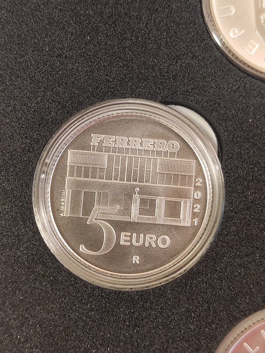 Italien. 5 Euro 2021 "Nutella - Serie Eccellenze Italiane" - (3 monete)