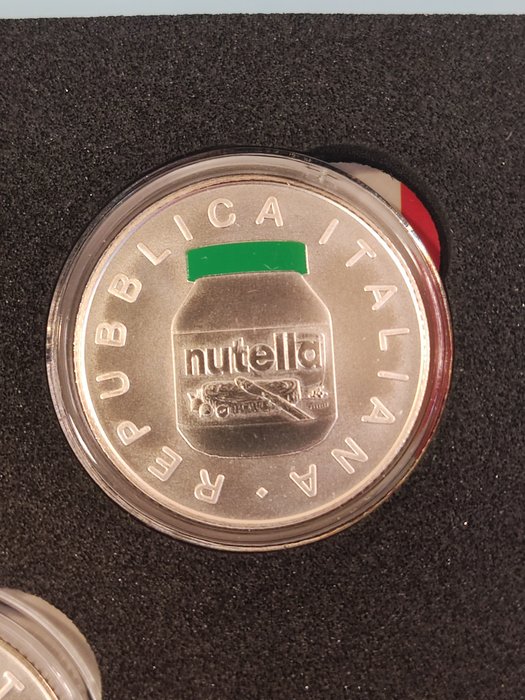 Italien. 5 Euro 2021 "Nutella - Serie Eccellenze Italiane" - (3 monete)