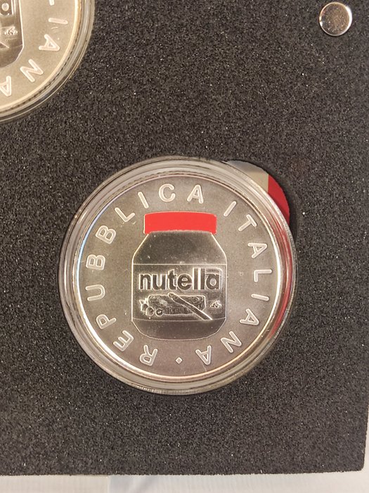 Italien. 5 Euro 2021 "Nutella - Serie Eccellenze Italiane" - (3 monete)