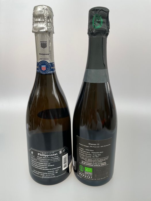 Charlot Perè et Fils, Philipponnat, Royale Réserve Non Dosé 2007  Shaman 13 - Champagne Grand Cru - 2 Flasker (0,75 L)