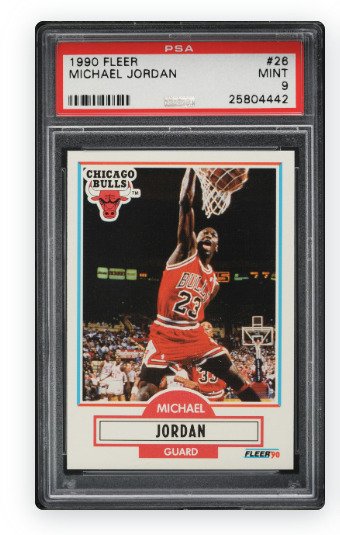 1990 Fleer Michael Jordan #26 PSA 9 - 1 Graded card