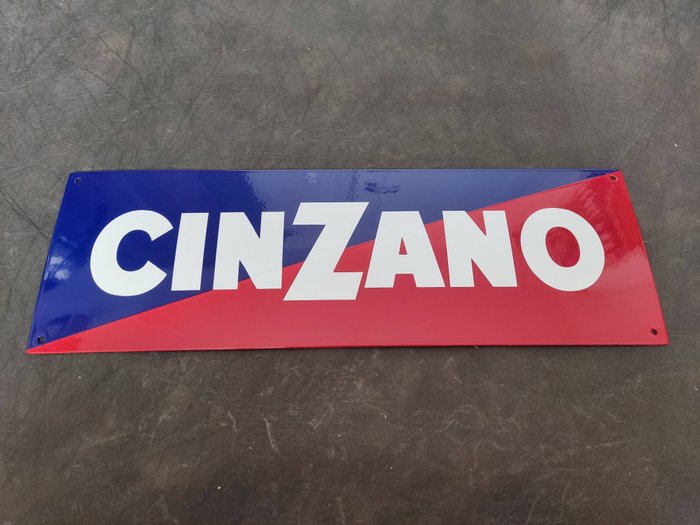 Cinzano - enamel sign Cinzano vermouth Emailschild Emaille Schild