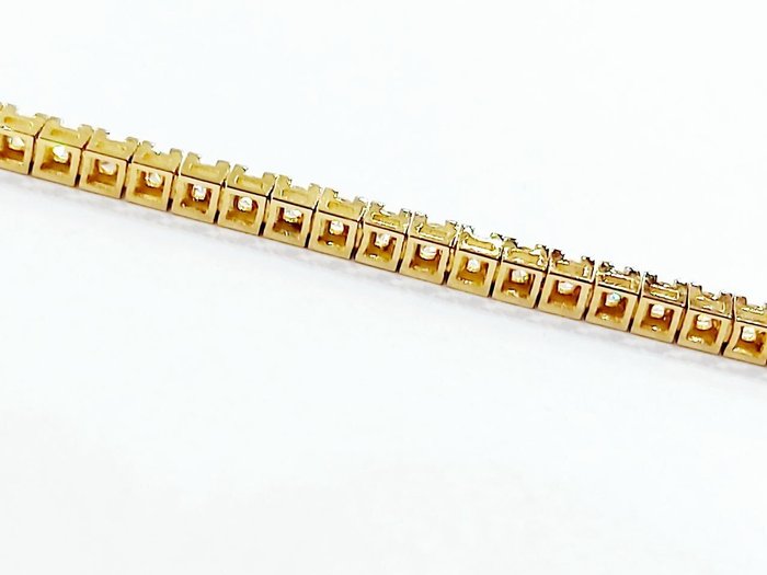 Armbånd - 18 kraat Gulguld -  2.05ct. tw. Diamant (Natur)