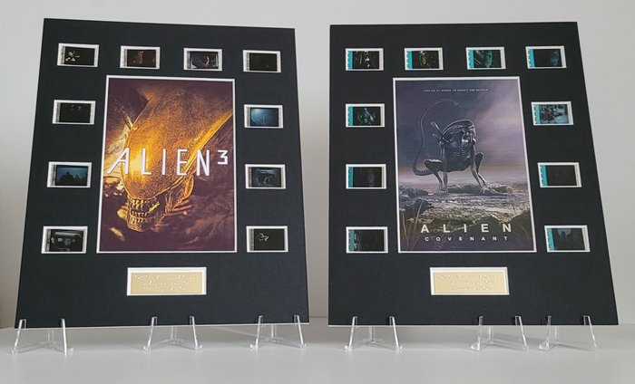 Alien 3 and Alien Covenant - 2× Framed Film Cell Display with COA