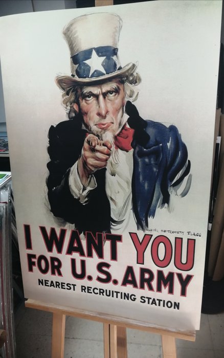 Historica - (First World War) - U.S. Army - I Want You for U,S, Army (TIO SAM) - Size Big XL