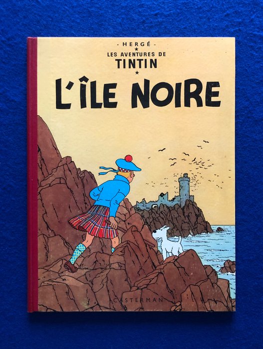 Tintin - L'Ile Noire (B29, Française) - Re-cartonnage - 1 Album - Genoptryk - 1960