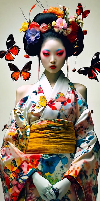 Hiroshi (1981) - Geisha Butterfly Toile (XXL)