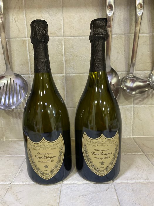 2015 Dom Pérignon - Champagne Brut - 2 Flasker (0,75 L)