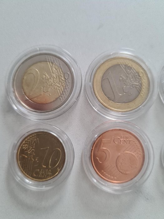 Monaco. Series 1 Cent - 2 Euro 2001  (Ingen mindstepris)