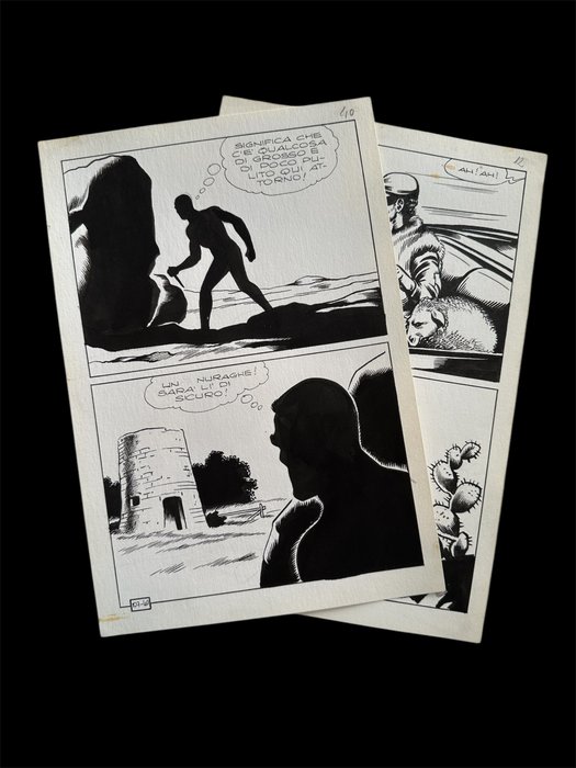 Magnus - 2 Original page - Kriminal #107 - “Silenzio si spara” - 1967