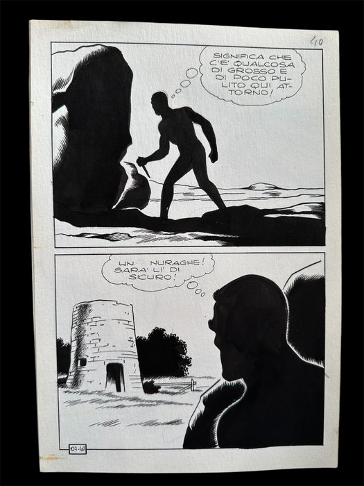 Magnus - 2 Original page - Kriminal #107 - “Silenzio si spara” - 1967