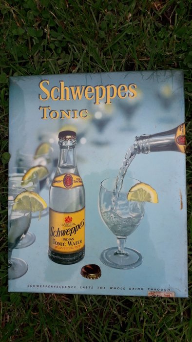 Schweppes - Schweppes Tonic - Reklameplakat - Tin