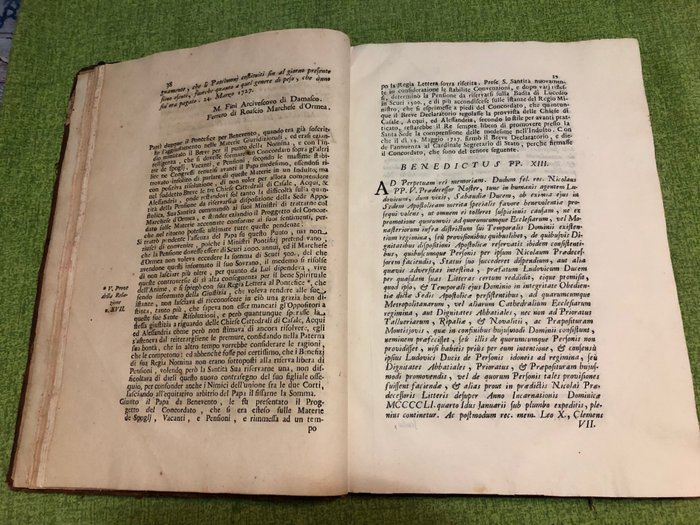 AA.VV. - Relazione Istorica delle vertenze, che si trovavano pendenti tra la corte di Roma, e quella del Re - 1731