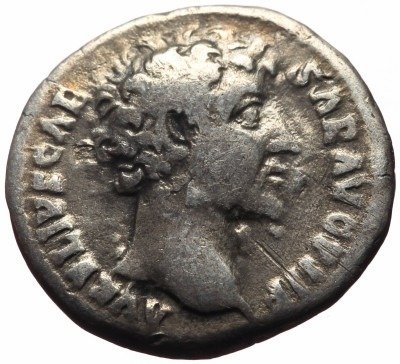 Romarriket. Marcus Aurelius (AD 161-180). Denarius Portrait of young Marcus  (Ingen mindstepris)