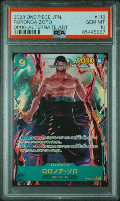 One Piece - 1 Graded card - One Piece - Zoro - PSA 10