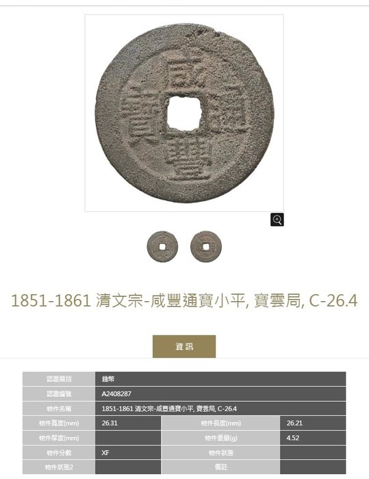 Kina, Qing-dynastiet.. Xianfeng. nd 1853-1861, Baoyun / Baofu Bureau (2 coins )  (Ingen mindstepris)