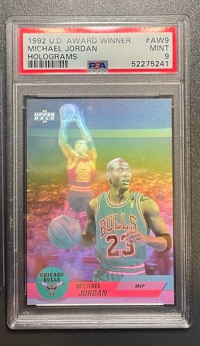 1988 - 1997 - Fleer, Upper Deck, Ultra - Chicago Bulls - Michael Jordan Award Winner Hologram, Scottie Pippen Rookie, Dennis Rodman - 3 card lot PSA 9 - 3 Graded card