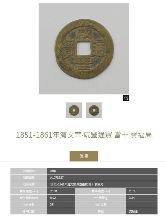 Kina, Qing-dynastiet. 1 Cash 1662-1861 nd Mint 'Ho' /'Fu'  (2 coins)  (Ingen mindstepris)