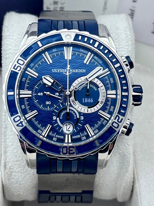 Ulysse Nardin - Marine Diver's Automatic Chronograph Blue - - 1503-151 - Mænd - 2011-nu