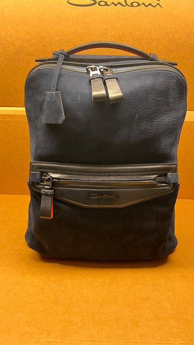 Santoni - SANTONI Suede/  Leather Backpack €2.150.00 - Rygsæk