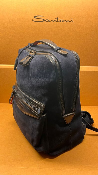 Santoni - SANTONI Suede/  Leather Backpack €2.150.00 - Rygsæk