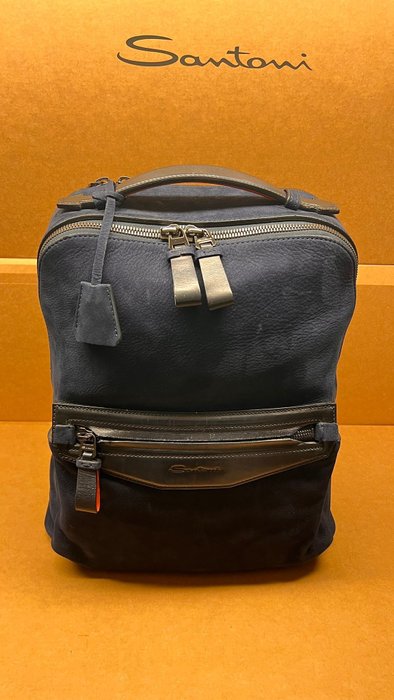 Santoni - SANTONI Suede/  Leather Backpack €2.150.00 - Rygsæk