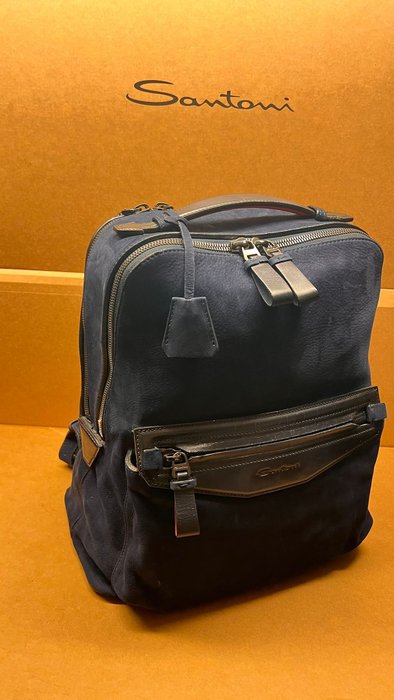 Santoni - SANTONI Suede/  Leather Backpack €2.150.00 - Rygsæk