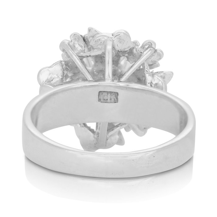 Ring - 18 kraat Hvidguld -  0.35ct. tw. Diamant (Natur)