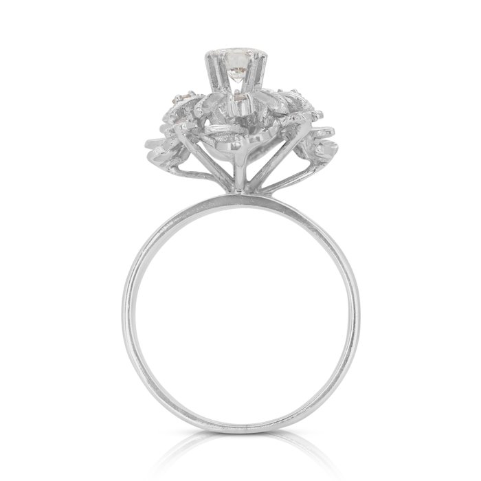 Ring - 18 kraat Hvidguld -  0.35ct. tw. Diamant (Natur)