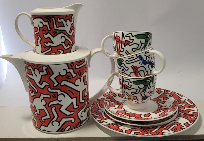 Keith Haring (1958-1990) - Set of 8 items Keith Haring Spirit of Art