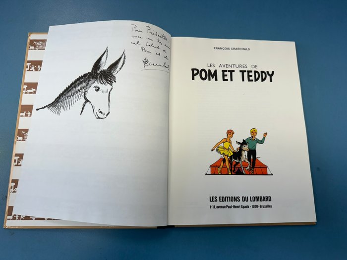 Pom et Teddy T1 + dédicace - C - 1 Album - Genoptryk - 1983