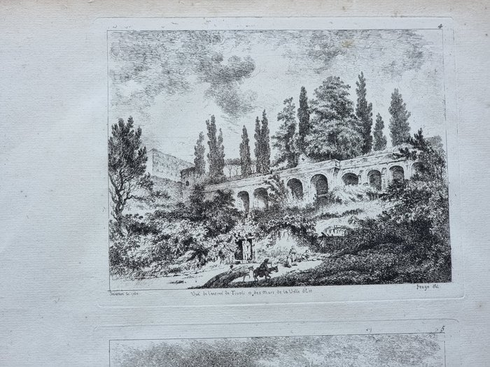 Jean-Claude Richard, abate di Saint-Non(1727-1791) - Suite completa "Raccolta di vedute d'appresso natura nelle villa intorno di Roma" - 1762-1765