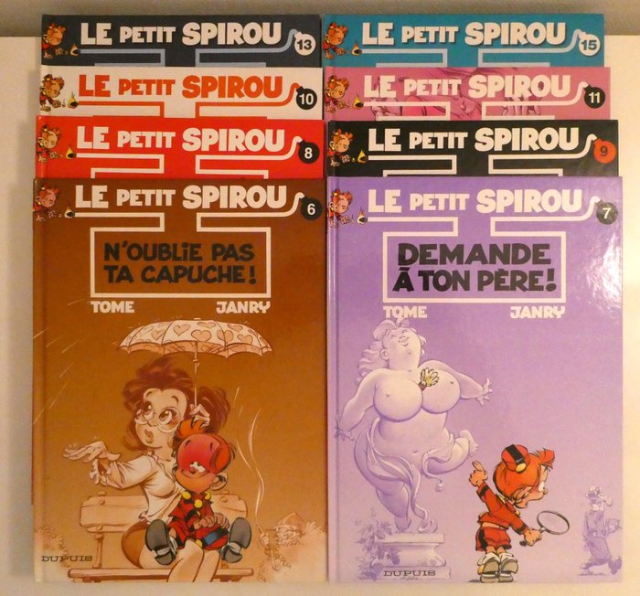 Le Petit Spirou T6 à T11 + T13 + T15 - 8x C - 8 Album - Første udgave - 1996/2010