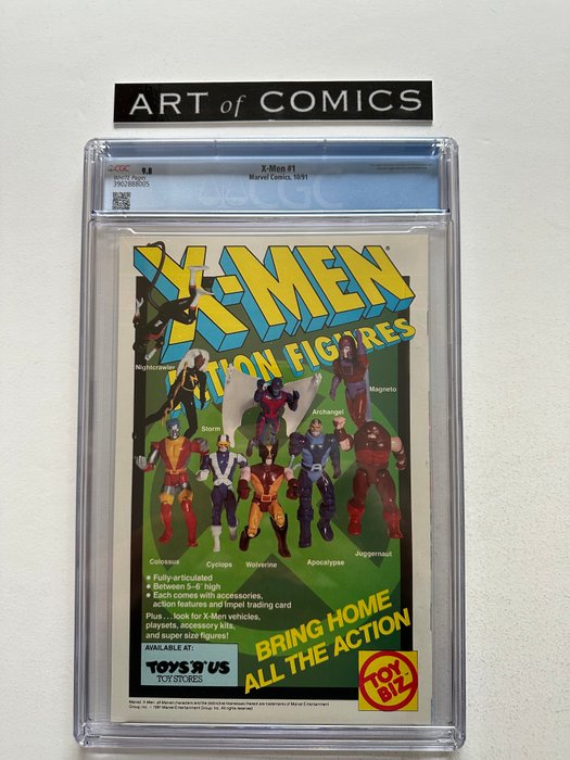 X-Men #1 - 1st Appearance Of The Acolytes - Cover "D" - CGC Graded 98! - Extremely High Grade!! - White Pages! - 1 Graded comic - Første udgave - 1991