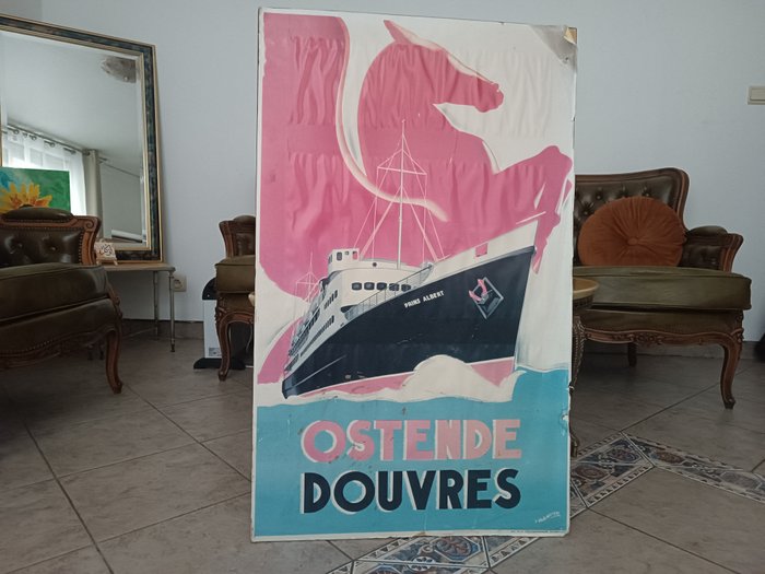 JEAN VAN NOTEN (1903-1982) - Ostende Douvres Prins Albert  1938