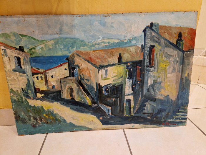 Antoine Ferrari (1910-1995) - Le village