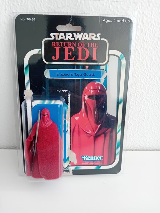 Star Wars - Kenner - Emperor's Royal Guard Complete with weapon - Mint - Back card with special replacement case