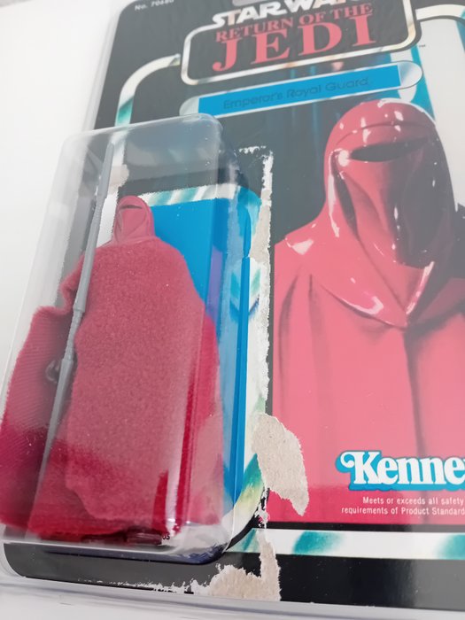 Star Wars - Kenner - Emperor's Royal Guard Complete with weapon - Mint - Back card with special replacement case