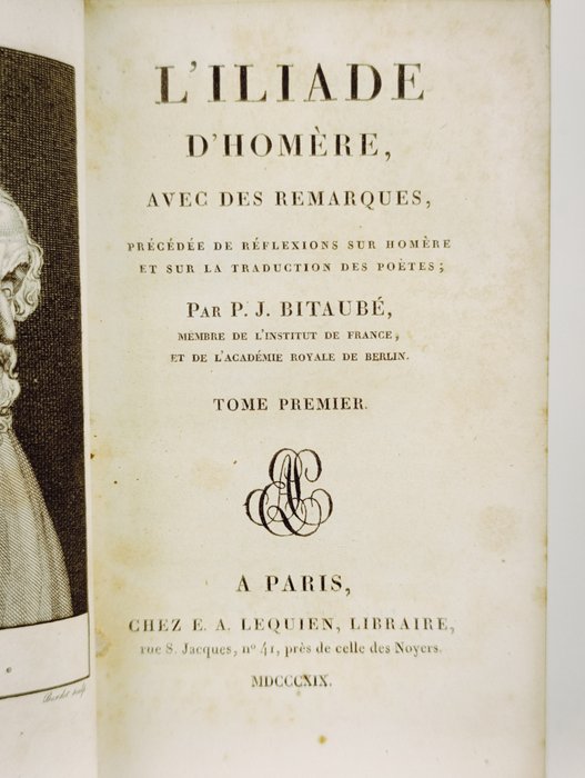 Homère - L'Iliade et l'Odyssée - 1819