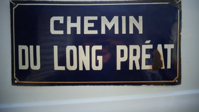 Chemin du Long Preat - Emaljeplade - Emalje