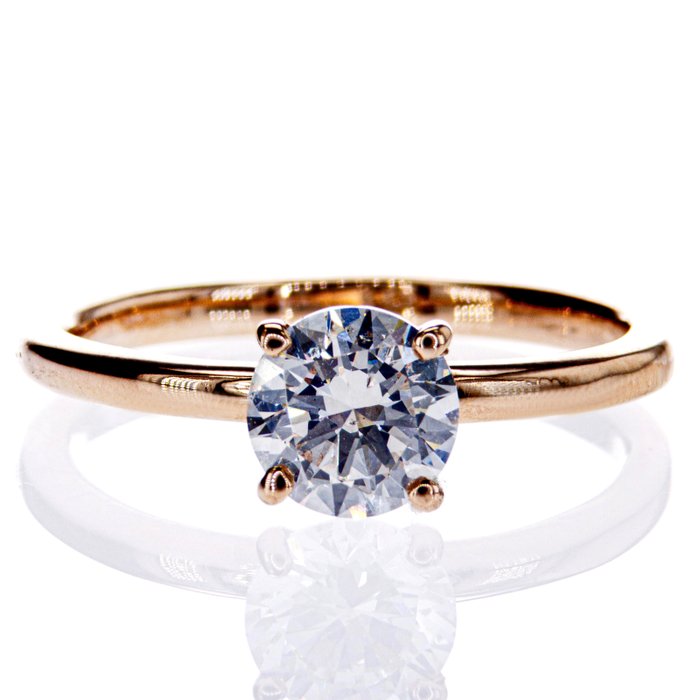 Ingen mindstepris - Forlovelsesring - 14 karat Rosaguld -  110ct tw Diamant (Natur)