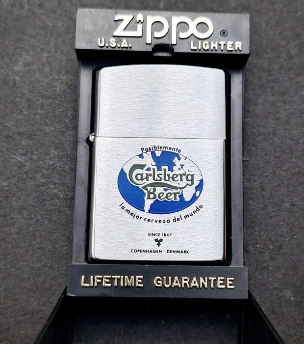 Zippo, Carlsberg Beer Año 1996 Mes Junio - Lighter - Stål