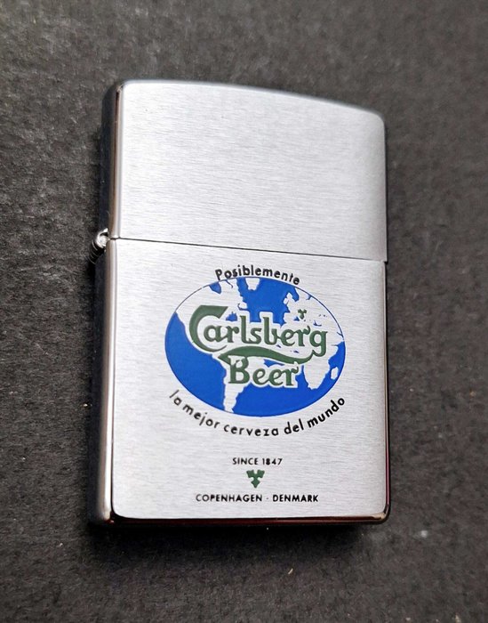 Zippo, Carlsberg Beer Año 1996 Mes Junio - Lighter - Stål