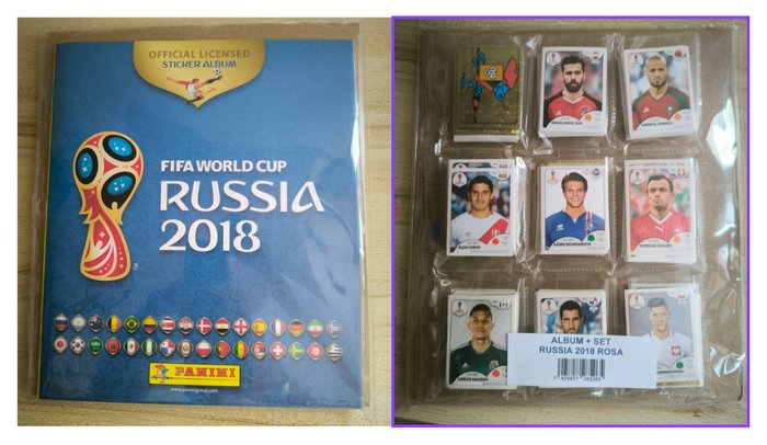 Panini - Russia 2018 World Cup - 1 Empty album + complete loose sticker set