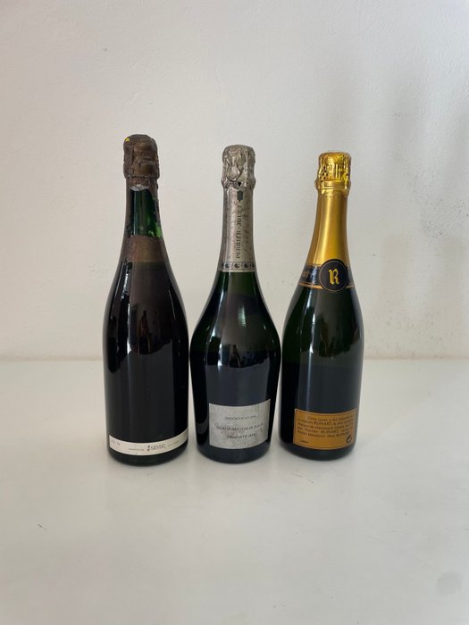 Krug, Perrier-Jouët, Ruinart, Cremant, Blasone de france, ruinart - Champagne Brut - 3 Flaske (0,75L)